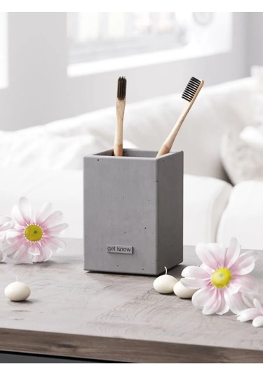 Getknow Home Banyo İçin Diş Fırçası Bardağı 269935371 Gri