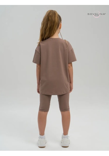 Sovalina Çocuk Yazlık Bisiklet Taytı İle Takım 391333967 Bej