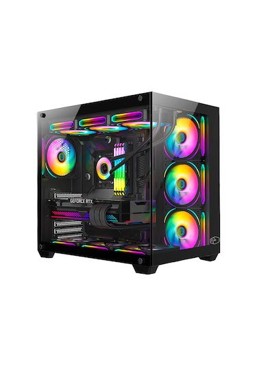 Gametech Prime V2 Tuş Kontrollü Rgb Fan Gaming Bilgisayar Kasası (7 x 120 Mm)