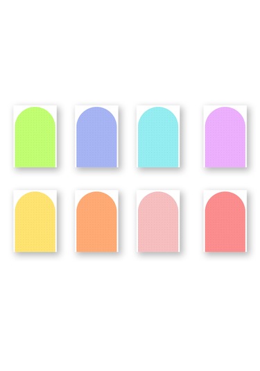 48 Adet Çalışma Kartı 10x7 Cm Model 2