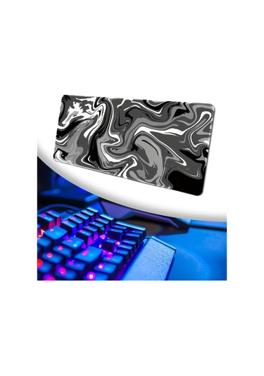 Suntek Klavye Sümen Kauçuk Hafif Taşınabilir Siyah-beyaz-gri