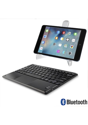 Microcase iPad Uyumlu Pro 12.9 2021 5.Nesil Bluetooth Touchpad Klavye 28 CM + Stand AL2756