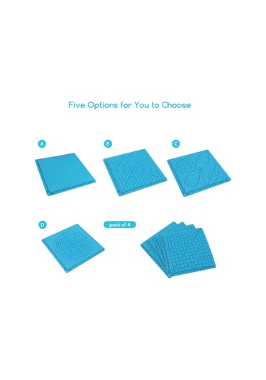 Geekyou Mavi Silikon 3d Yazıcı Kalem Kopyalama Tahtası A Tipi - 1 Adet + 2 Adet Rastgele Renkli Parmak Kapağı