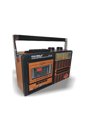 Nostaljik Polygold Radyo Kaset Mp3 Çalar Wıreless Usb Tfcart