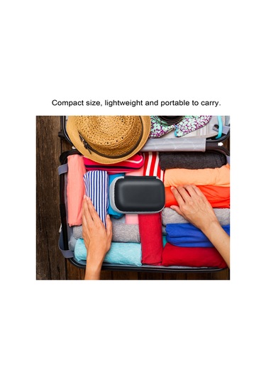 Vkemall Pulse Oksimetre Nabız Oksimetresi Koruyucu Çanta Seyahat Çantası Parmak Ucu Pu Suya Dayanıklı Da Siyah