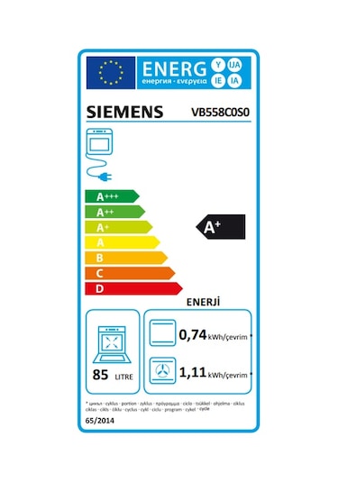 Siemens VB558C0S0 Ankastre  Fırın Siyah