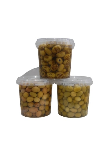 Sadıcım Çizik 650 Gr + Kırma 650 Gr + Izgara 600 Gr Yeşil Zeytin