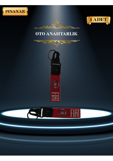 Fiat Kırmızı 1. Kalite Oto Anahtarlık, Pınaxar Yerli Üretim Anahtar.