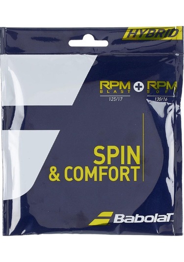 Babolat Hybrid RPM Blast 125 +RPM Soft 130 Tenis Kordaj Teli 12m
