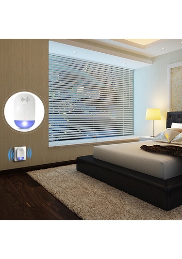 Mufunye Evcil Hayvan Ve İnsan Güvenli 2'li Paket Ultrasonik Sıçan, Sinirli Böcek Kovucu Avrupa Prensi - 120-150 M² Etki Alanı, Ac90-240v