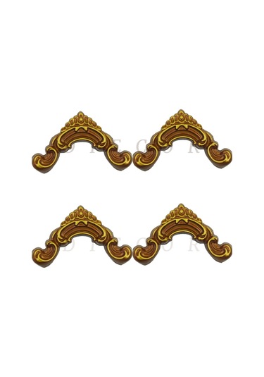 Diecor Dekoratif Polimer 2,5 Cm Duvar Çıtası Uyumlu Köşe Motifi Eskitme 16 X 16 Model:xa86