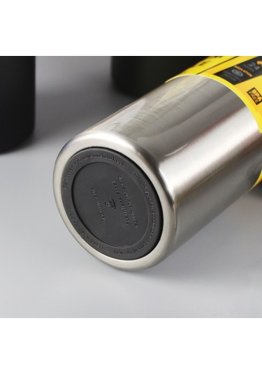 Moveevo Yeşil 500ml Çift Katlı Paslanmaz Çelik Geniş Açık Spor Sıcaklık Saklama Bardağı Yeşil