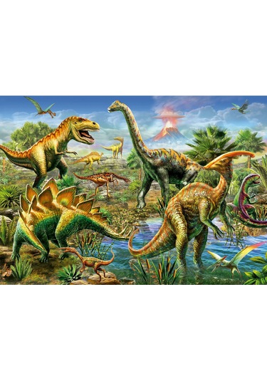 Educa 500 Parça Jurassic Oyun Alanı Puzzle - 19903 - Jurassic Playground