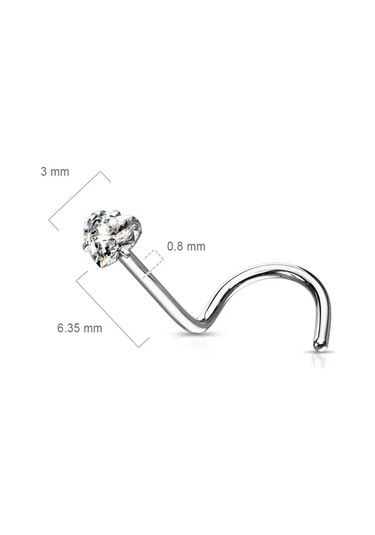 Spikes 316l Paslanmaz Çelikten Burun Kanadı Piercing İçin Karnesi, Nostril Ve Salyangoz Küpeleri 148977106 Pembe