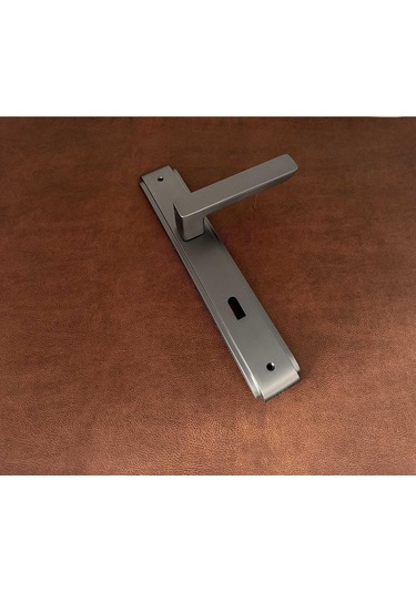 Bella Mat Skoç Füme Lüx Zamak Aynalı Oda Kapı Kolu 1 Takım