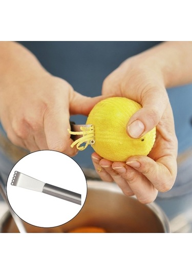 Rogfer Mutfak Paslanmaz Çelik Turuncu Limon Meyve Soyucu Bıçak Diğer Diğer