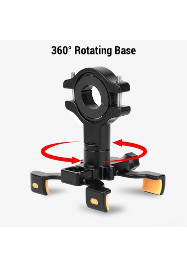 Xiyyadms Alüminyum Bisiklet Telefon Tutucu, Dört Çenekli, Kolu Tabanlı, Yol Bisikleti İçin Sürdürülebilir, Su Geçirmez, Dayanıklı Taşıma Aksesuarı