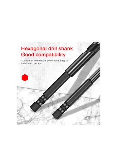 Hallow Yg8 Karbür Dört Kenarlı Crossdrill Bit Set 10 Adet