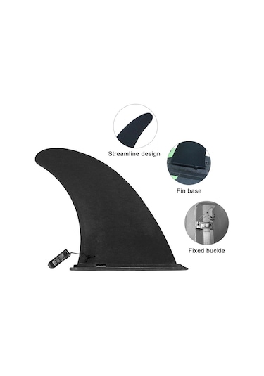 9 İnç Kayık Takip Yüzgeci Ayrılabilir Slayt Merkezi Fin Sörf Tahtası Fin Kayık Kano Tekne İçin