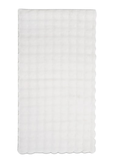 Yünteks Bubble Kabartmalı Peluş Post Halı 90x150 Krem
