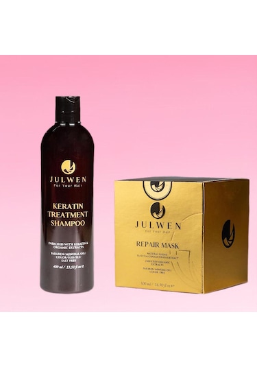 Julwen Repair Mask 500 ML + Keratin Treatment Şampuan 400 ML