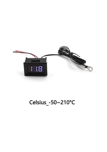 Aideepen Mini Termometre 393950 -50 210 Araç İçin Su Geçirmez Dijital Sıcaklık Ölçer Lcd Ekranlı Gümüşyok16 Gb1080p