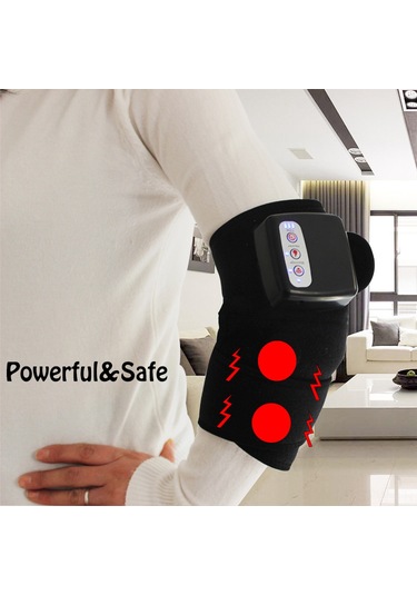 Maiyame Kablosuz Isıtmalı Diz Masaj Aleti - Ağrı Ve Şişlik Giderici Titreşimli Dizlik 112 Karakter Siyah
