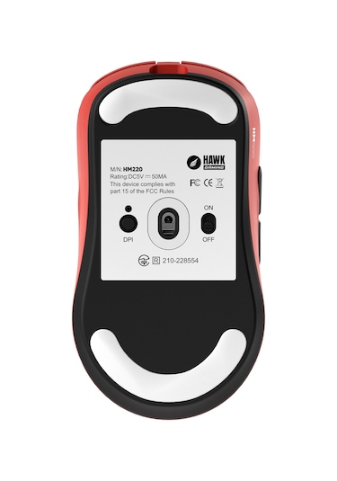 Hawk Gaming Hm220 1k Hz 12000 Dpı Tri-mode Kablosuz/bluetooth Kırmızı Gaming Mouse Gaming