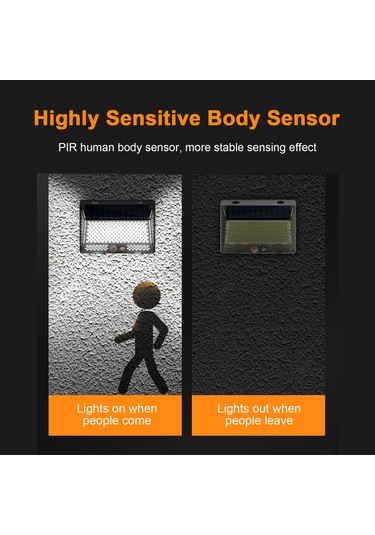 Singree 328 Led Güneş Enerjili Dış Mekan Duş Aydınlatma, Su Geçirmez Ve Uzaktan Kumandalı Sensörlü Duş Lambası