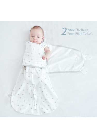 Xindoker Yeni Doğan Bebek Pamuklu Sarıcak - Yavruku Kucaklamak İçin M Beden 3-4 Ay Teknik Desenli Unicorn