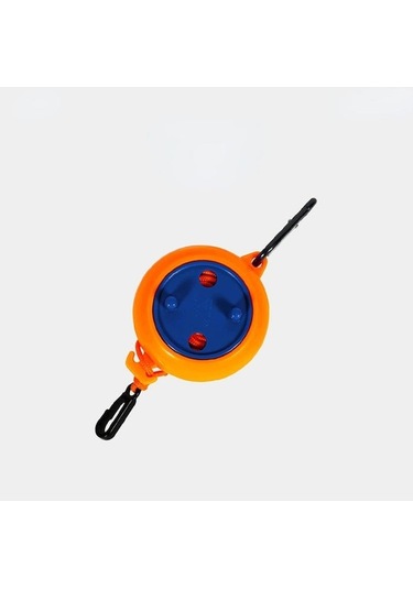 Didadodo Turuncu 10m Delikli Olmayan Çamaşır İpi Geri Çekilebilir Taşınabilir Seyahat Kurutma Rafı Açık Kamp Rüzgar Geçirmez Taşınabilir Asılı Çamaşır İpi - Küçük Ve Pratik Turuncu