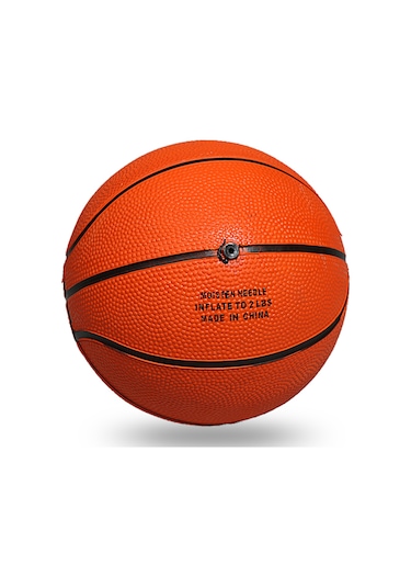 Dianziye Portatif Basketbol Topu Seti - Şişirme Pompası Dahil, 13 Cm Kauçuk Top