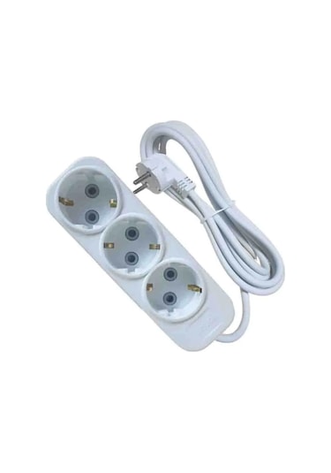 Elbi3'lü Grup Priz Çocuk Kilitli 3 Metre