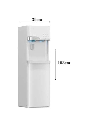 Aquamara LYCZ629 Buz Makinalı Su Sebili Beyaz