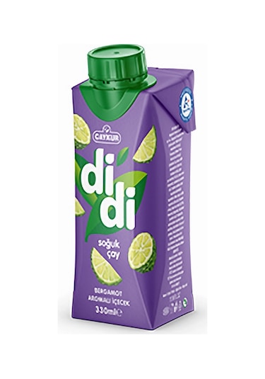 Çaykur Didi Bergamot Aromalı Soğuk Çay Kutu 330 Ml X 12 Adet