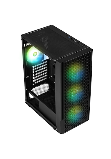 Bitfenix Proton 4 120mm Frgb Fan 600w 80 Plus Temper Cam Gaming Oyuncu Kasası