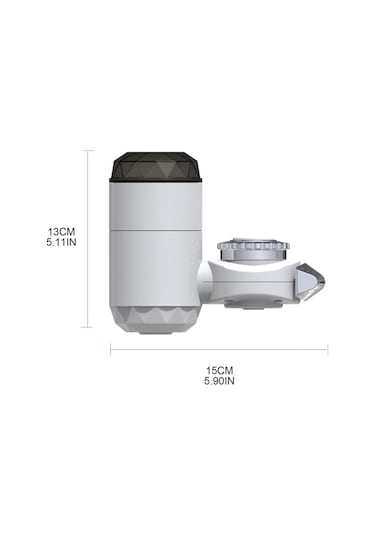 Xurunkeji Elektrikli Anında Su Isıtıcısı Anında Sıcak Su Musluğu Banyo Havzası Musluğu Anında Su Isıtıcısı Abd Fişi Beyaz