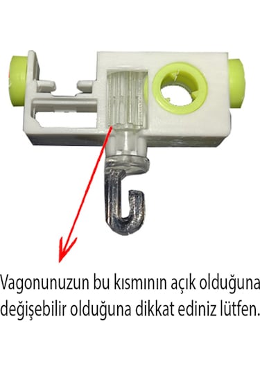 Akıllı Dikey Perde Pimi J Tip Değiştirelebilir Vagon Uyumlu 20 Adet