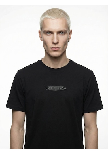 Loft Regular Fit Siyah Erkek T-shirt Lf2042340