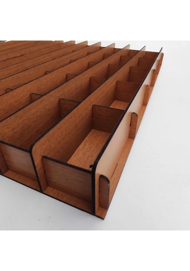 Ahşap Hobi Araba Rafı Ceviz Kişiye Özel İsimli