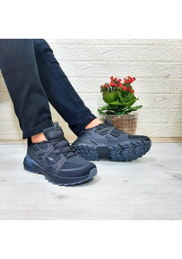 M.p. 1642 Siyah Memoryfoam Rahat Kaydırmaz Spor Ayakkabı Siyah