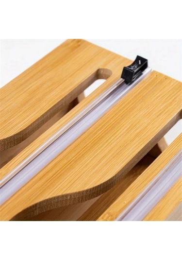 Bambu 3 Bölmeli Folyo Kesme Standı -