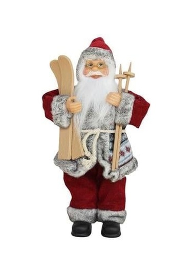 Kayaklı Noel Baba 30 Cm