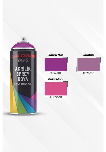 Caldini Sinyal Mor Moda Akrilik Sprey Boya 400 Ml