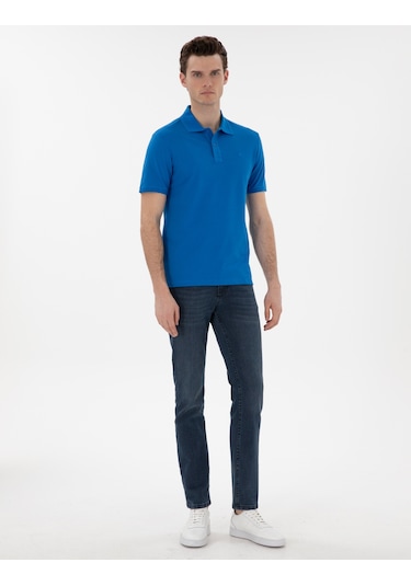 Pierre Cardin Erkek Saks Tişört Basic 50302561-vr045 Saks