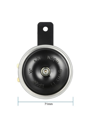 Createtech 12v Motosiklet Kornası - 105db Siyah Metal Korna