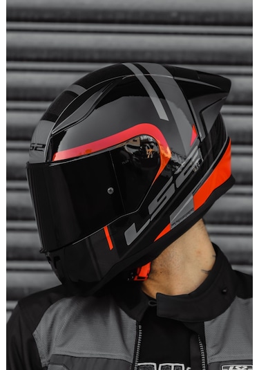 Rapıd 2 Race Chos Siyah Kırmızı Kask Siyah