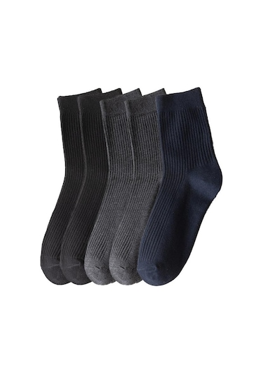 Siyah & Koyu Gri 5 Çift/grup Erkek Dikey Çizgili Pamuklu Çorap Orta Buzağı Nefes Alabilen Çorap İş Spor Çorapları Çok Renkli Siyah & Koyu Gri 5 Çift/grup Erkek Dikey Çizgili Pamuklu Çorap Orta Buzağı Nefes Alabilen Çorap İş Spor Çorapları Çok Renkli