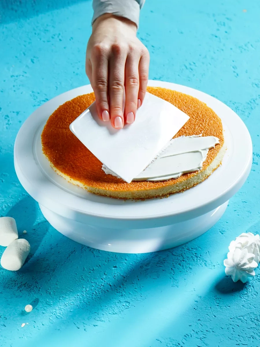 Dolana Pasta İçin Düz Pasta Spatulası, 13,5 9,5 38306409 Beyaz