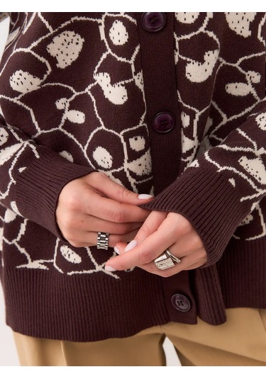 Shatılova M.v. Düğmeli Oversize Sıcak Kazak 281675746